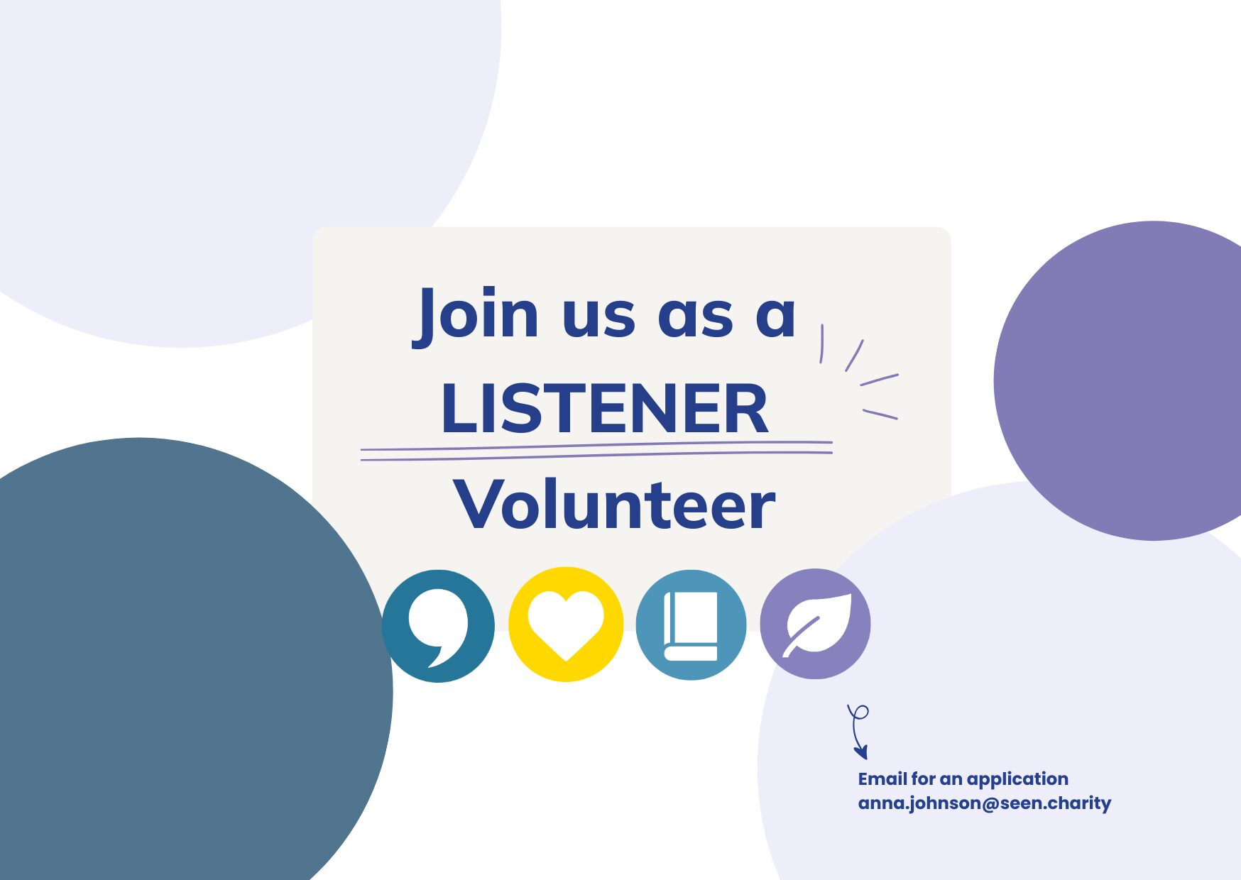 SEEN Is Recruiting Listener Volunteers Seen SEEN Is Recruiting Listener Volunteers Seen